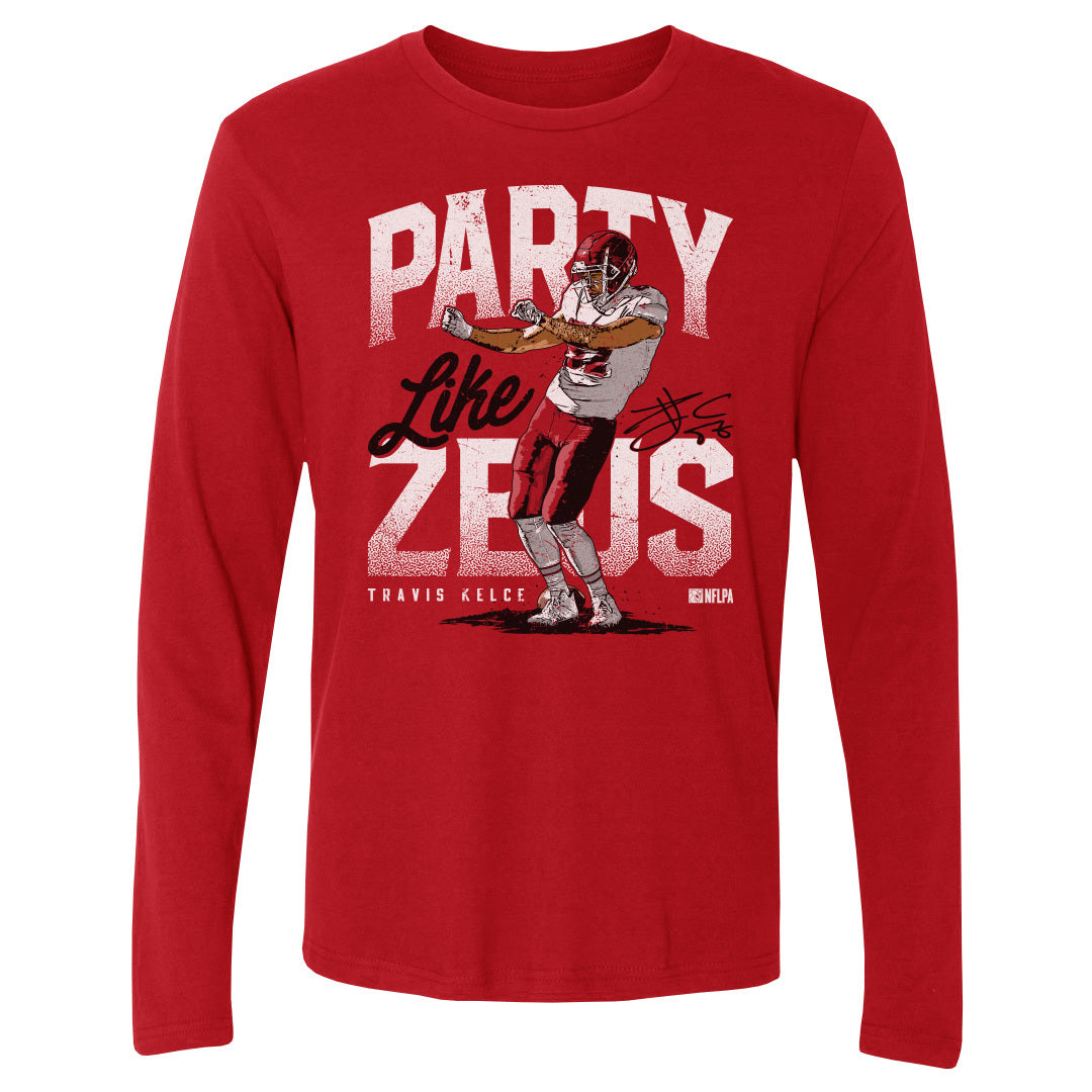 Travis Kelce Men&#39;s Long Sleeve T-Shirt | 500 LEVEL