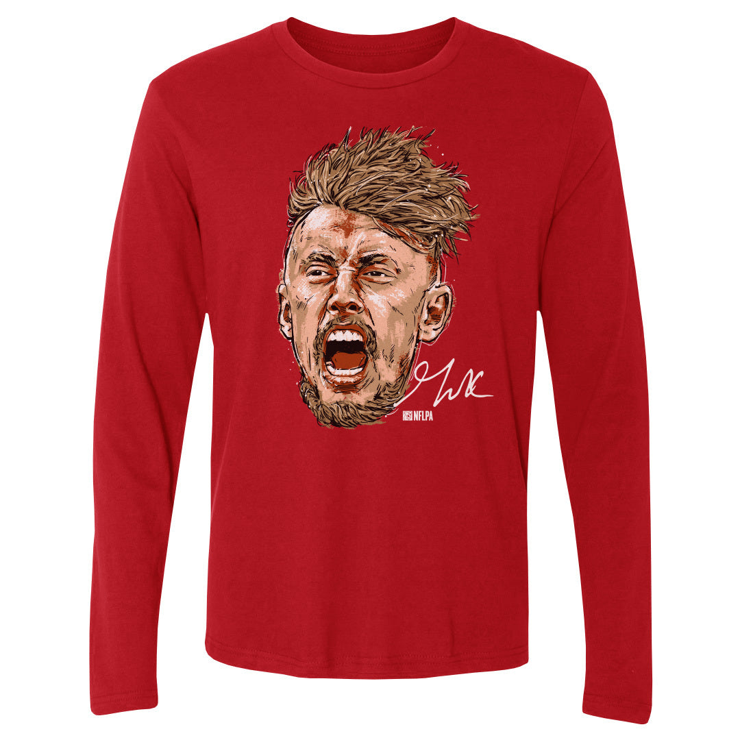 George Kittle Men&#39;s Long Sleeve T-Shirt | 500 LEVEL