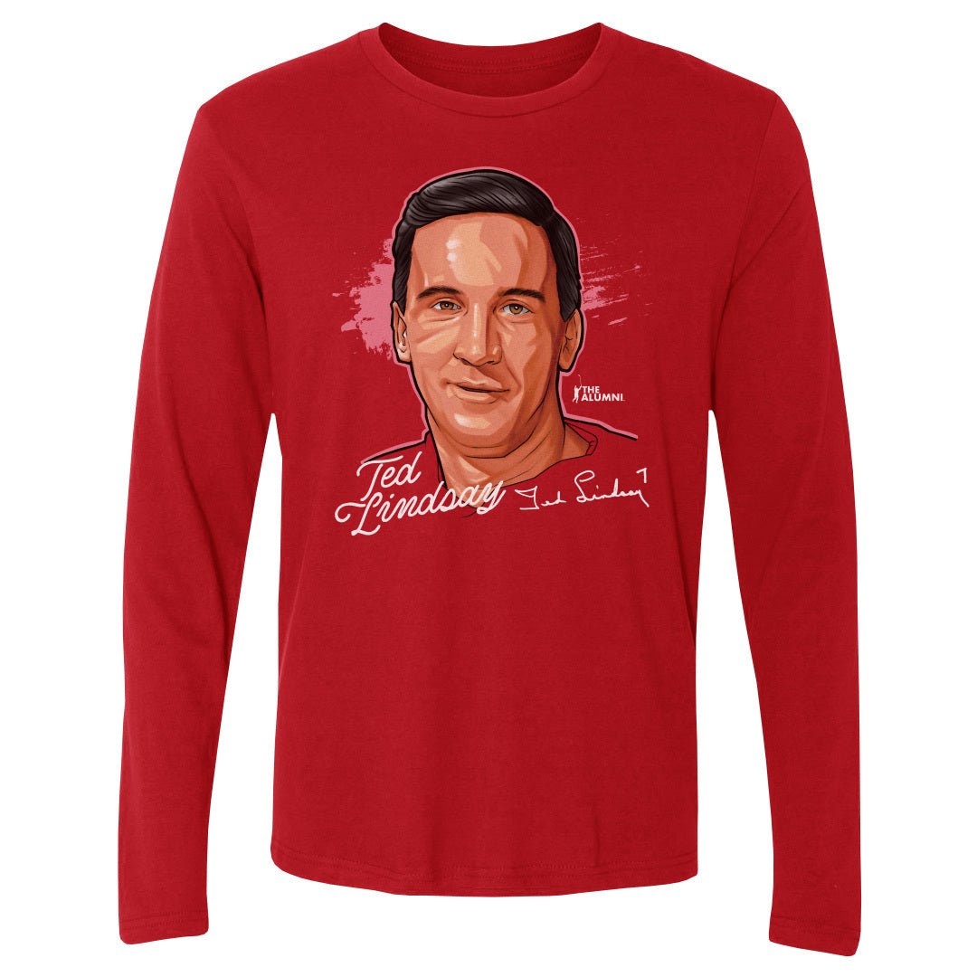 Ted Lindsay Men&#39;s Long Sleeve T-Shirt | 500 LEVEL