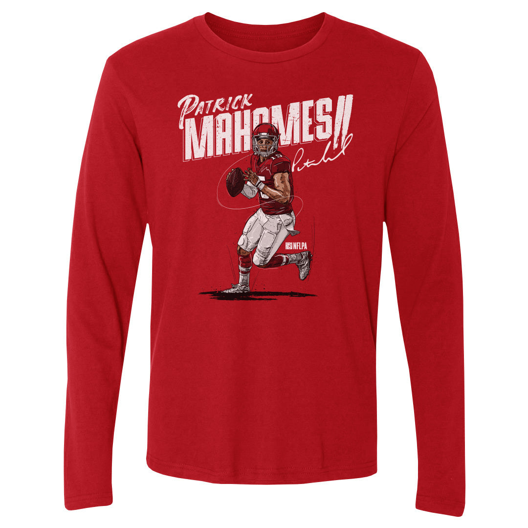 Patrick Mahomes Men&#39;s Long Sleeve T-Shirt | 500 LEVEL