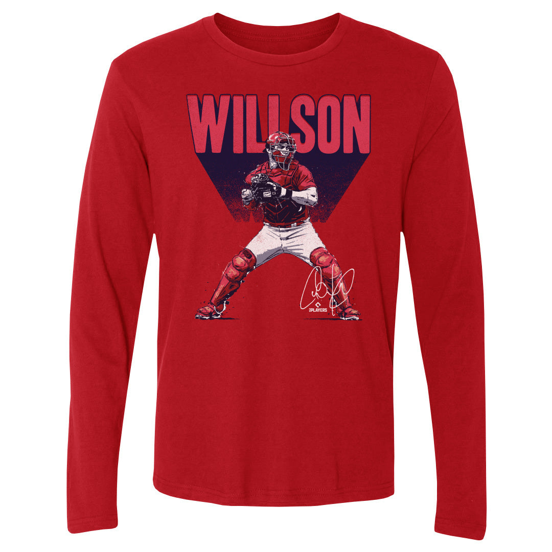 Willson Contreras Men&#39;s Long Sleeve T-Shirt | 500 LEVEL