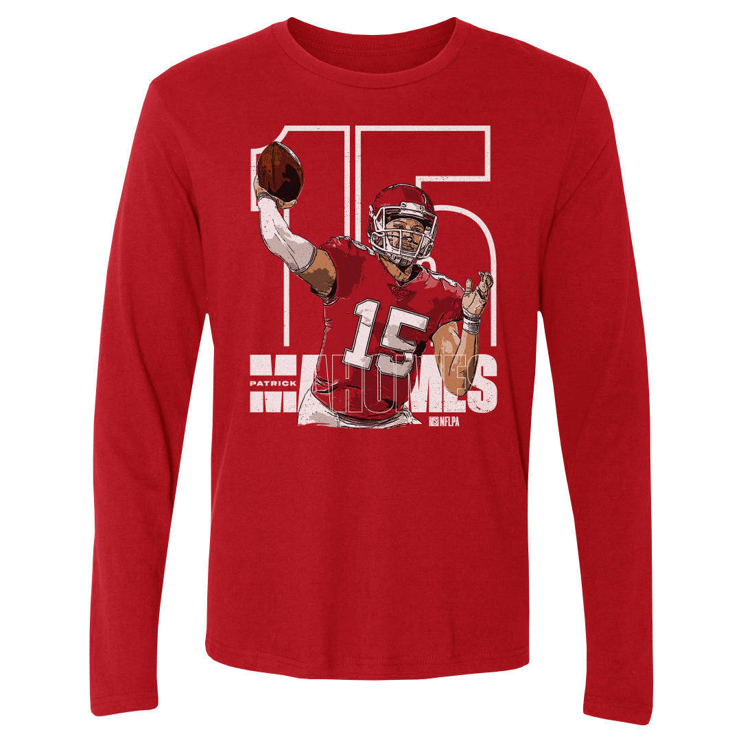 Patrick Mahomes Men&#39;s Long Sleeve T-Shirt | 500 LEVEL