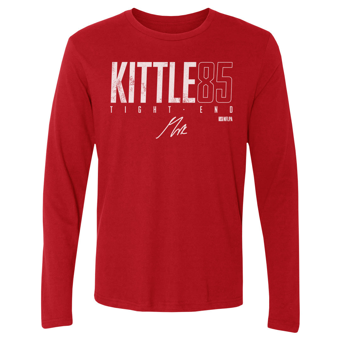 George Kittle Men&#39;s Long Sleeve T-Shirt | 500 LEVEL