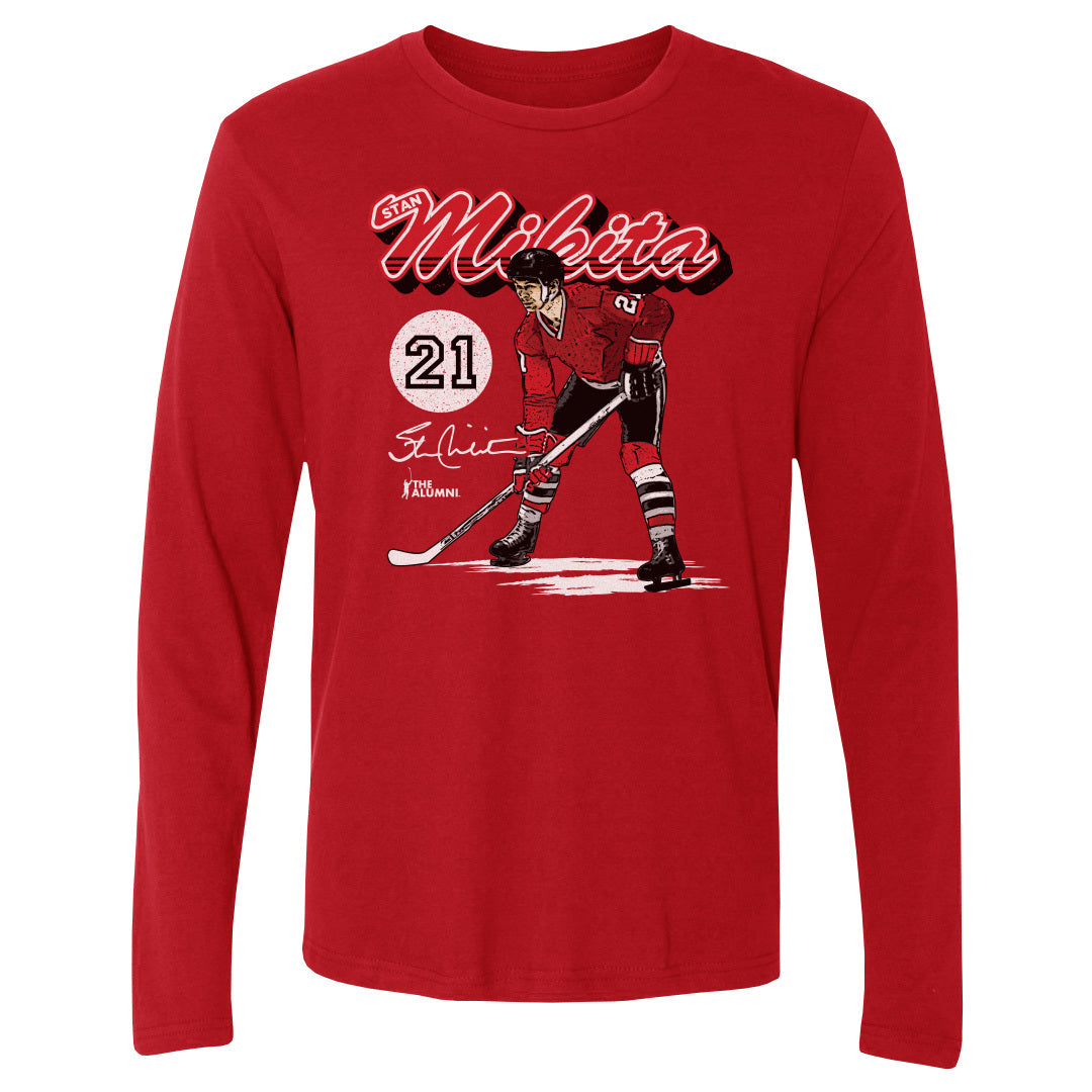 Stan Mikita Men&#39;s Long Sleeve T-Shirt | 500 LEVEL