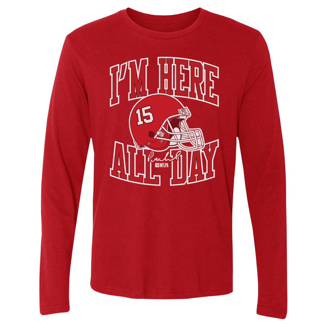 Patrick Mahomes Men&#39;s Long Sleeve T-Shirt | 500 LEVEL