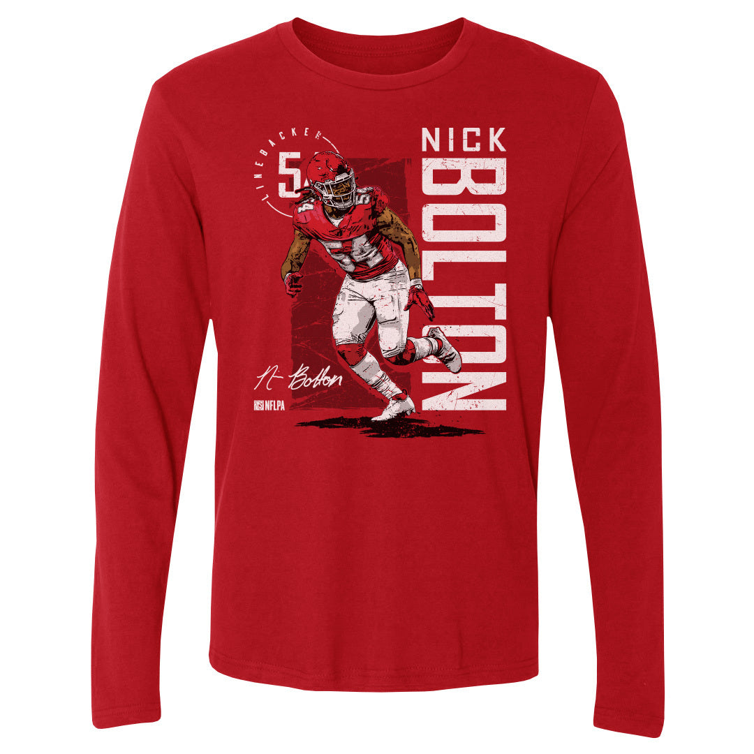 Nick Bolton Men&#39;s Long Sleeve T-Shirt | 500 LEVEL