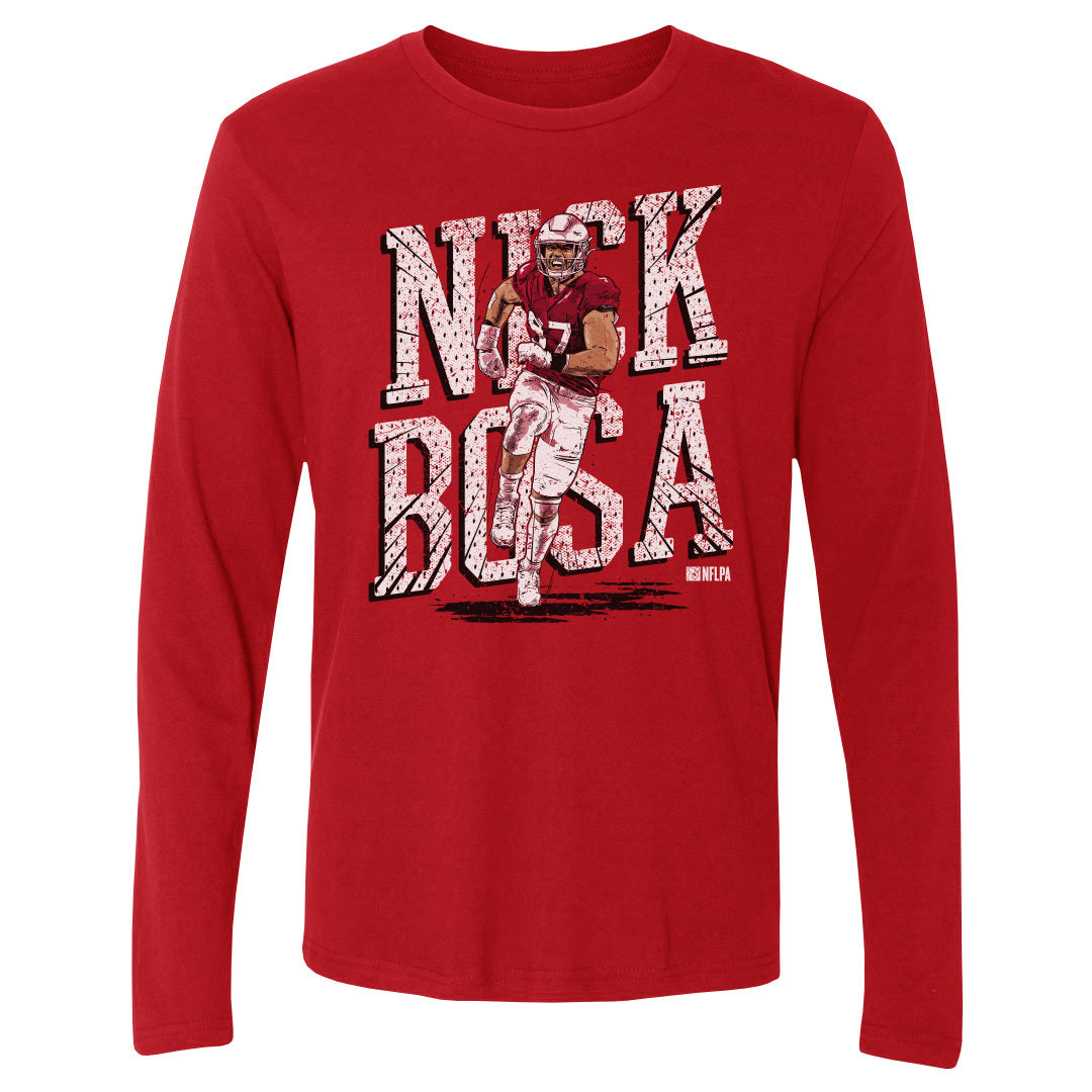 Nick Bosa Men&#39;s Long Sleeve T-Shirt | 500 LEVEL