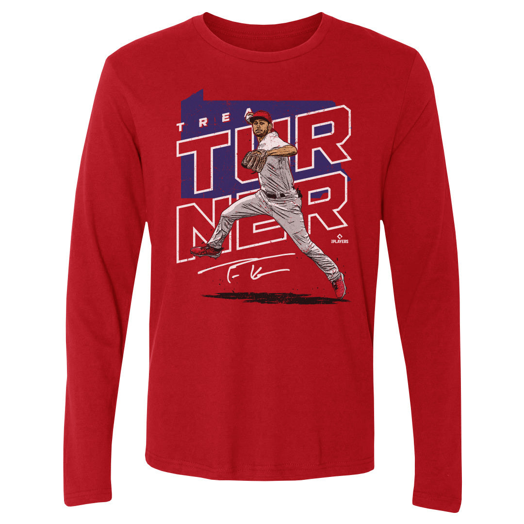 Trea Turner Men&#39;s Long Sleeve T-Shirt | 500 LEVEL