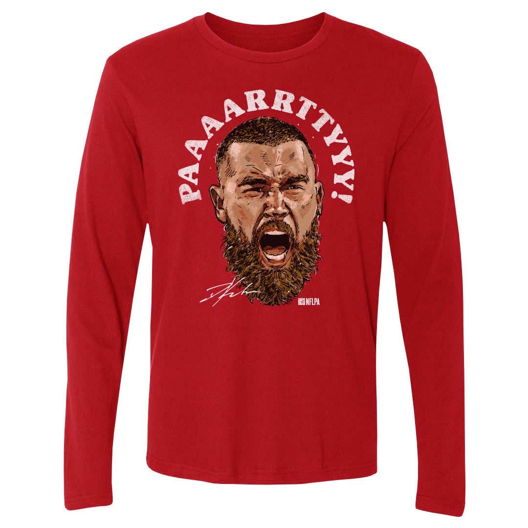 Travis Kelce Men&#39;s Long Sleeve T-Shirt | 500 LEVEL