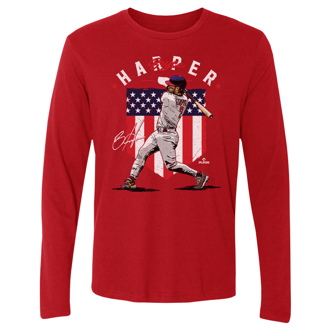 Bryce Harper Men&#39;s Long Sleeve T-Shirt | 500 LEVEL