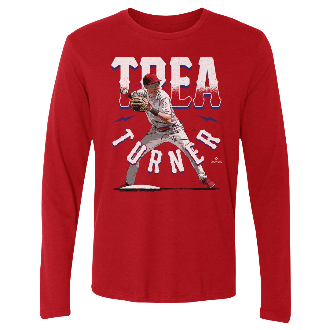 Trea Turner Men&#39;s Long Sleeve T-Shirt | 500 LEVEL