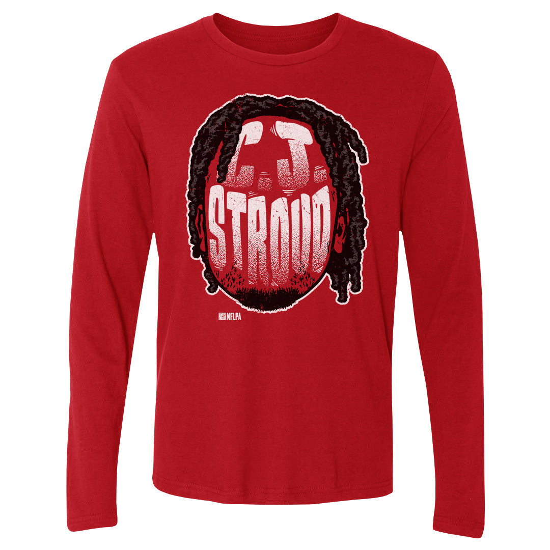 C.J. Stroud Men&#39;s Long Sleeve T-Shirt | 500 LEVEL