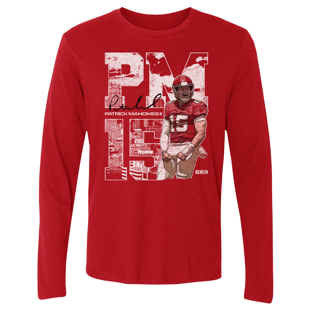 Patrick Mahomes Men&#39;s Long Sleeve T-Shirt | 500 LEVEL