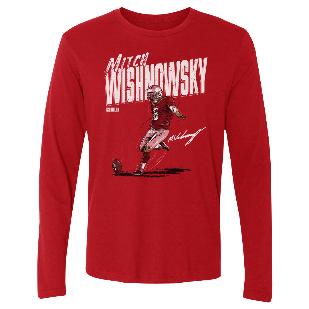 Mitch Wishnowsky Men&#39;s Long Sleeve T-Shirt | 500 LEVEL