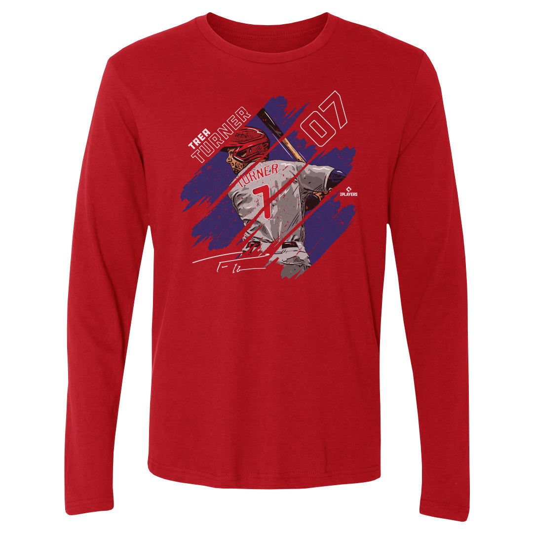 Trea Turner Men&#39;s Long Sleeve T-Shirt | 500 LEVEL