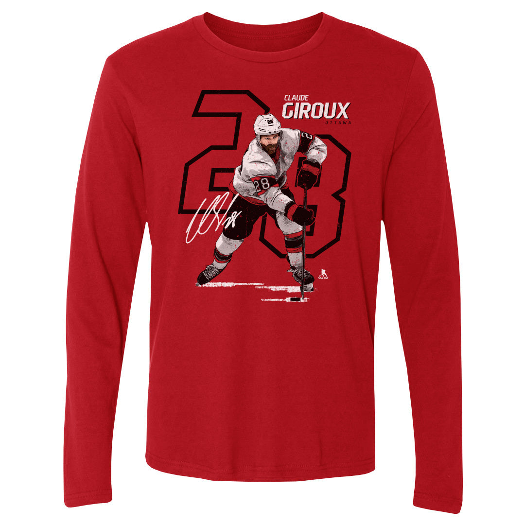 Claude Giroux Men&#39;s Long Sleeve T-Shirt | 500 LEVEL