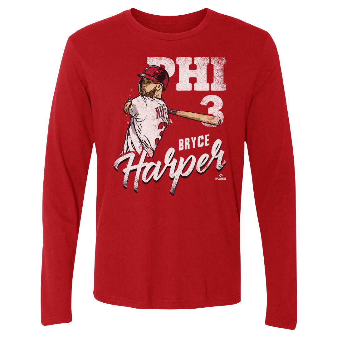 Bryce Harper Men&#39;s Long Sleeve T-Shirt | 500 LEVEL