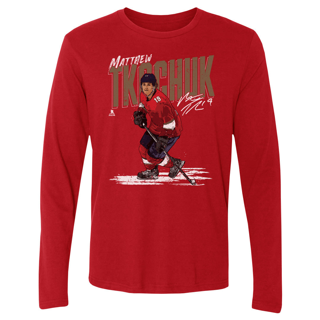 Matthew Tkachuk Men&#39;s Long Sleeve T-Shirt | 500 LEVEL