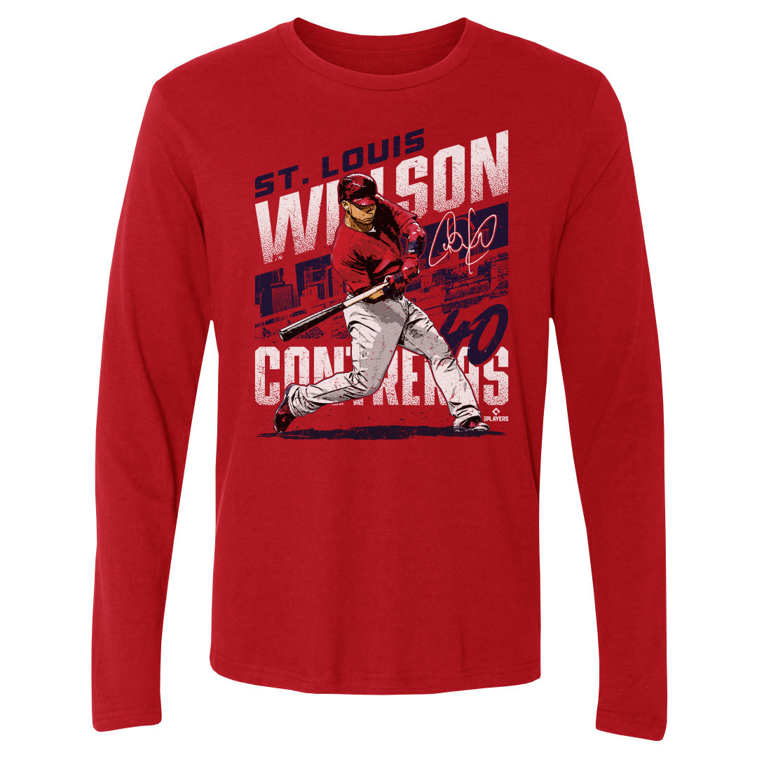  Willson Contreras Long Sleeve Shirt - Willson Contreras St.  Louis Bold : Sports & Outdoors