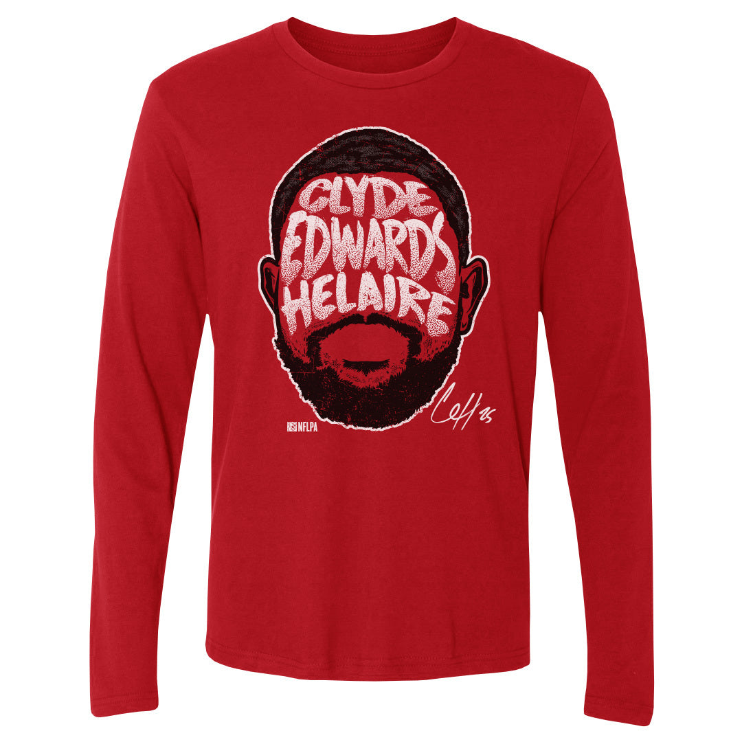 Clyde Edwards-Helaire Men&#39;s Long Sleeve T-Shirt | 500 LEVEL