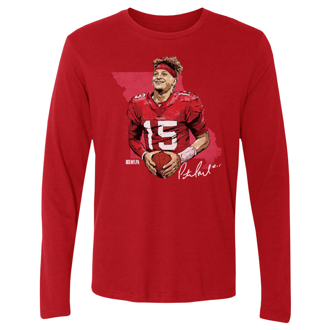 Patrick Mahomes Men&#39;s Long Sleeve T-Shirt | 500 LEVEL