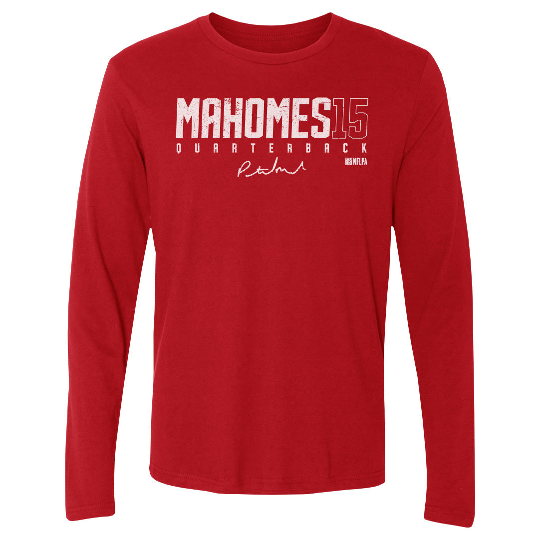 Patrick Mahomes Men&#39;s Long Sleeve T-Shirt | 500 LEVEL