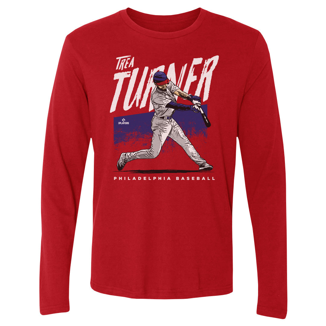 Trea Turner Men&#39;s Long Sleeve T-Shirt | 500 LEVEL