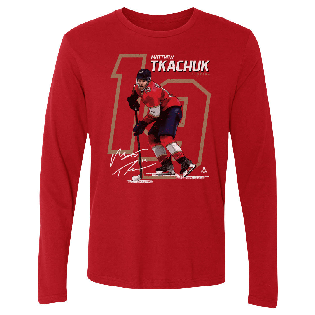 Matthew Tkachuk Men&#39;s Long Sleeve T-Shirt | 500 LEVEL