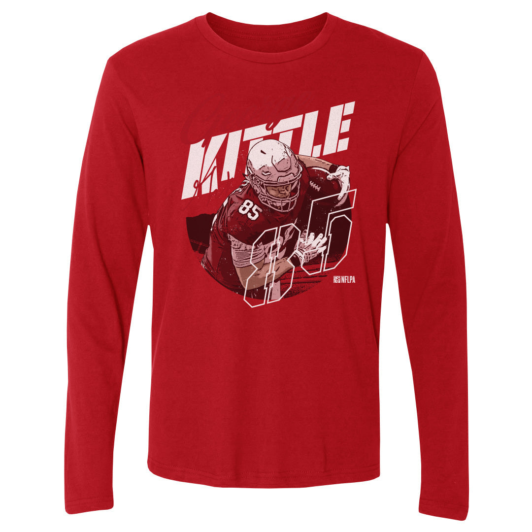 George Kittle Men&#39;s Long Sleeve T-Shirt | 500 LEVEL