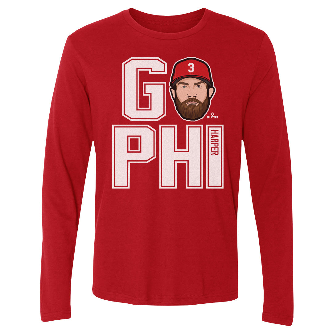 Bryce Harper Men&#39;s Long Sleeve T-Shirt | 500 LEVEL