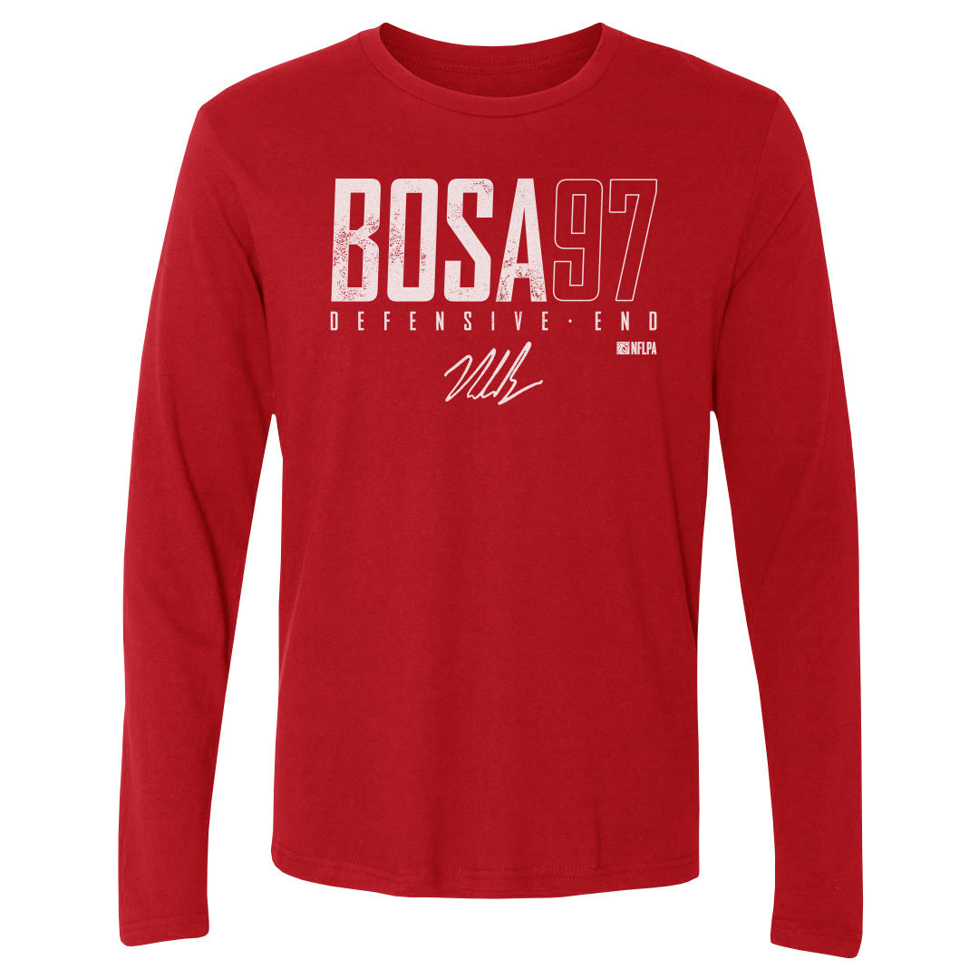 Nick Bosa Men&#39;s Long Sleeve T-Shirt | 500 LEVEL