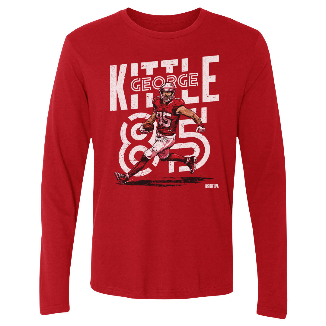 George Kittle Men&#39;s Long Sleeve T-Shirt | 500 LEVEL