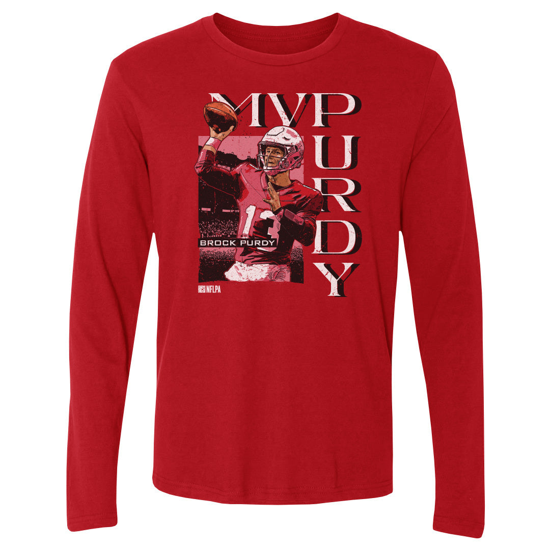 Brock Purdy Men&#39;s Long Sleeve T-Shirt | 500 LEVEL