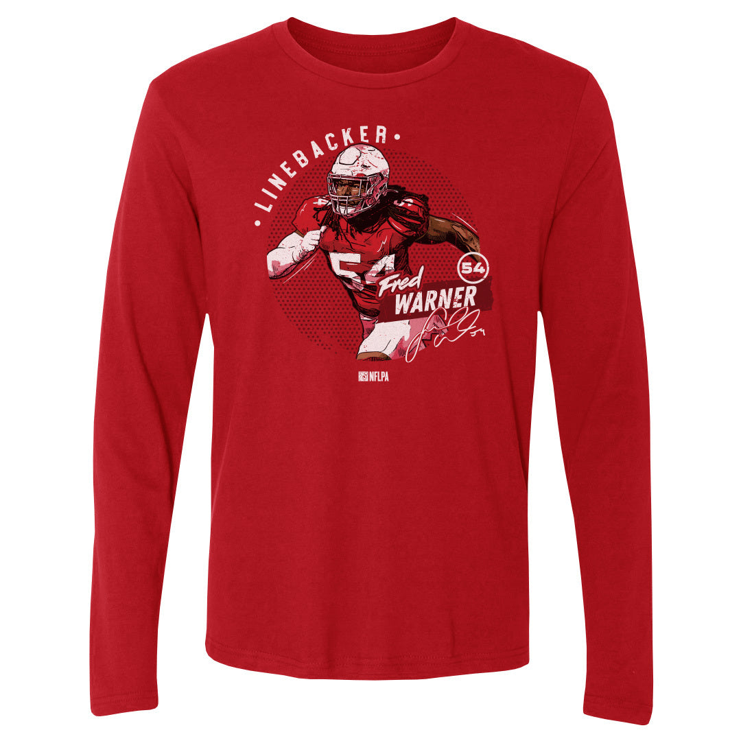 Fred Warner Men&#39;s Long Sleeve T-Shirt | 500 LEVEL