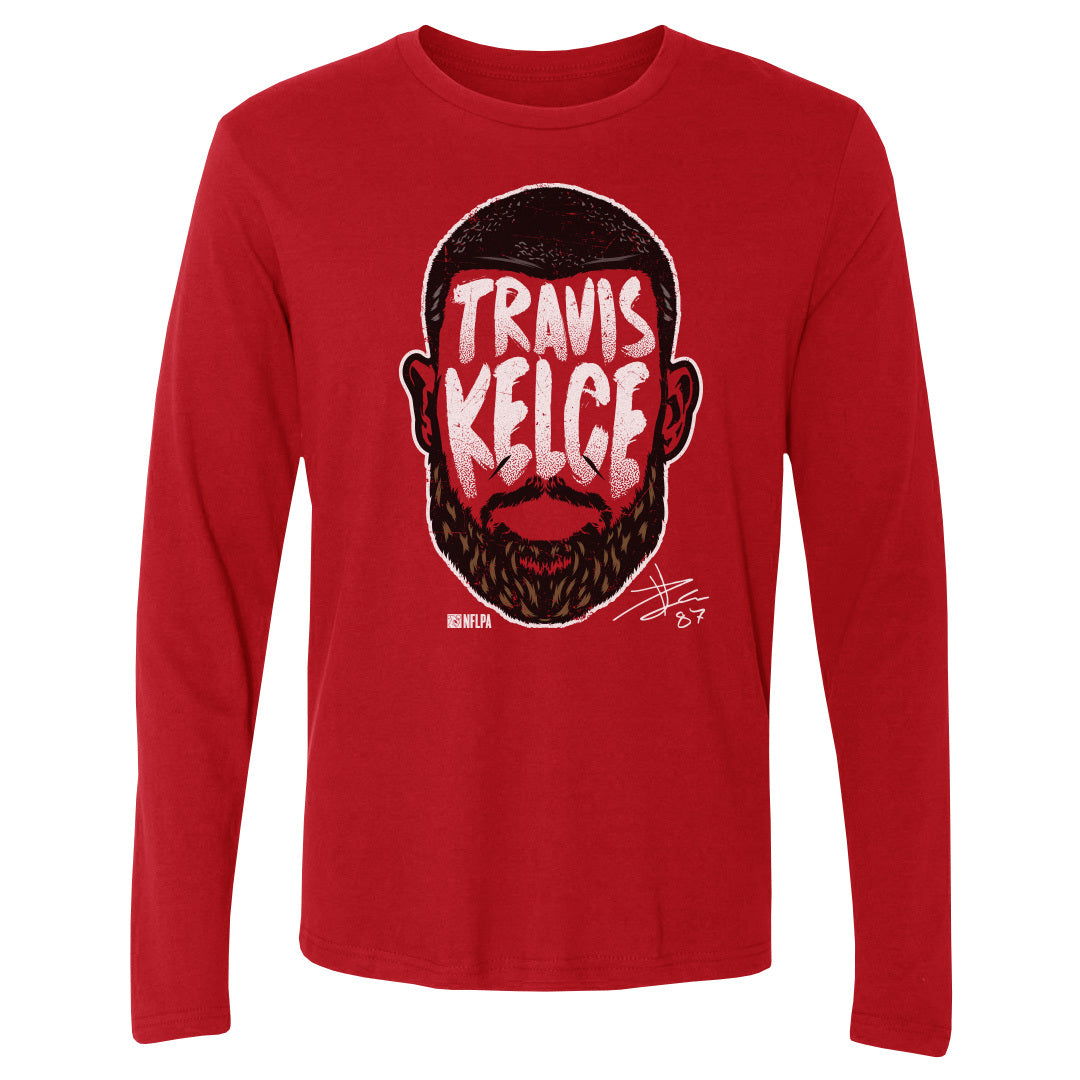 Travis Kelce Men&#39;s Long Sleeve T-Shirt | 500 LEVEL