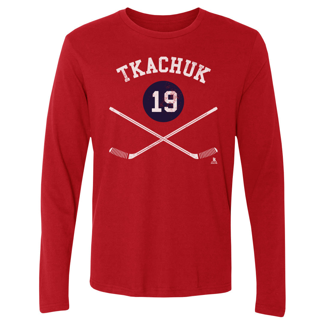 Matthew Tkachuk Men&#39;s Long Sleeve T-Shirt | 500 LEVEL