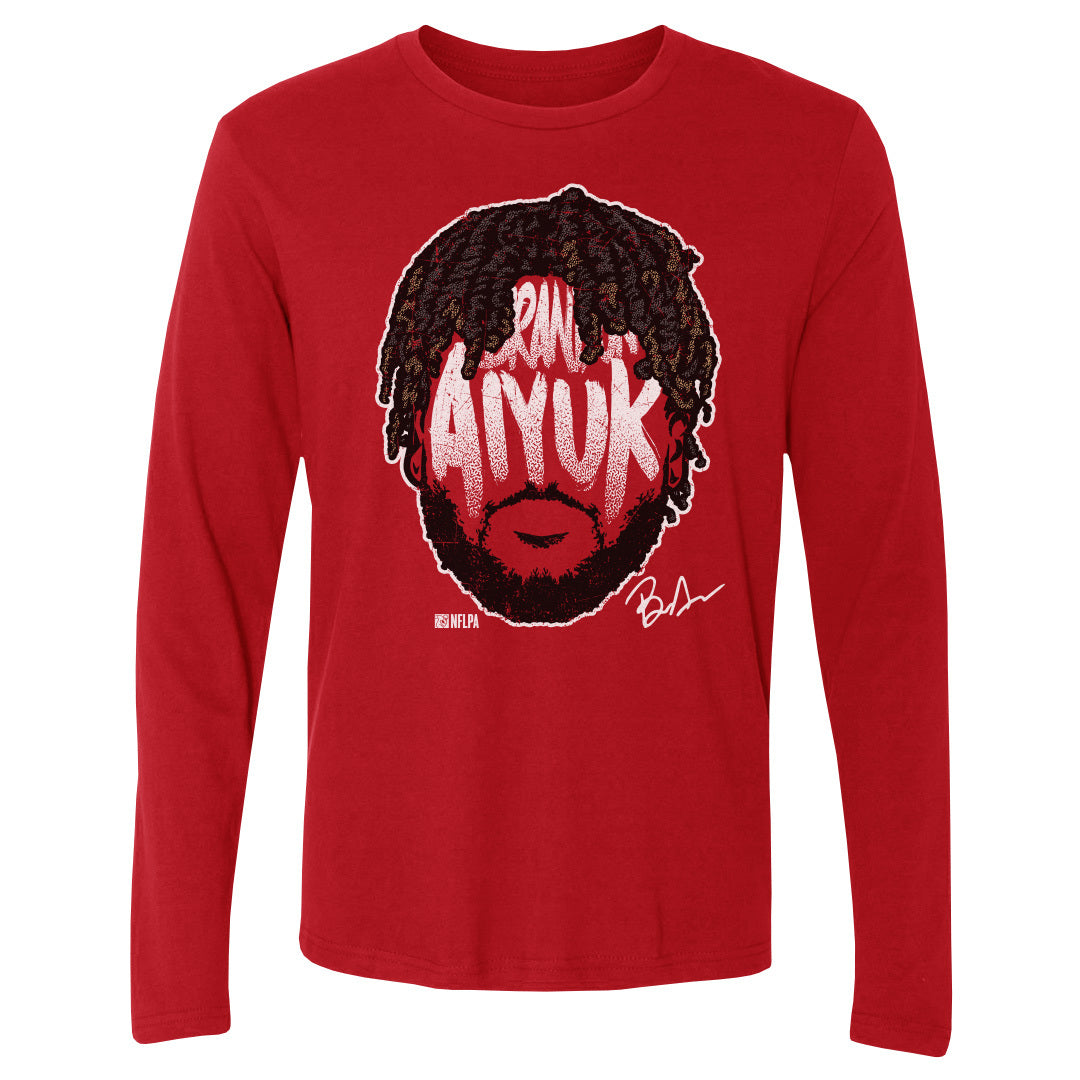 Brandon Aiyuk Men&#39;s Long Sleeve T-Shirt | 500 LEVEL