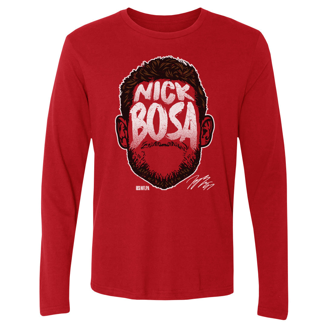 Nick Bosa Men&#39;s Long Sleeve T-Shirt | 500 LEVEL