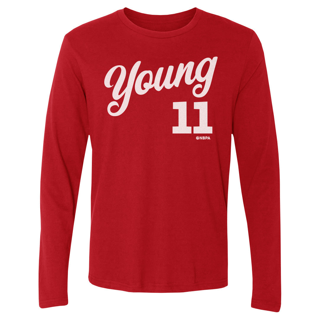 Trae Young Men&#39;s Long Sleeve T-Shirt | 500 LEVEL