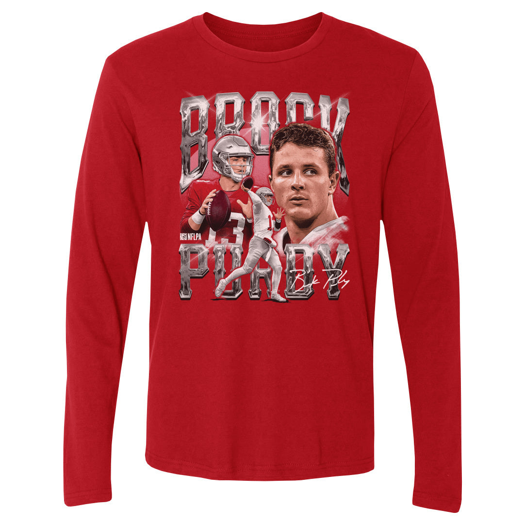 Brock Purdy Men&#39;s Long Sleeve T-Shirt | 500 LEVEL