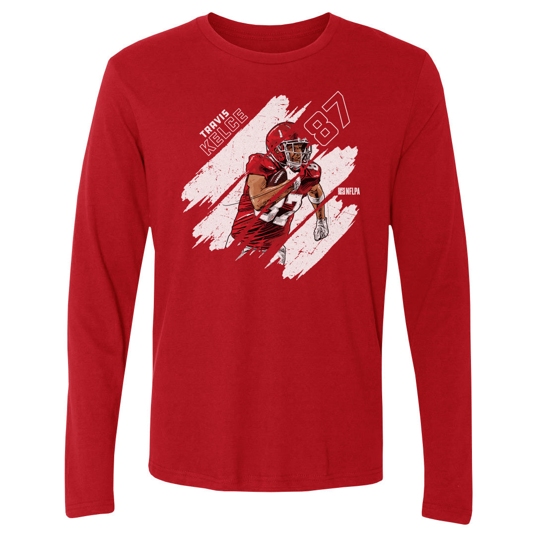 Travis Kelce Men&#39;s Long Sleeve T-Shirt | 500 LEVEL