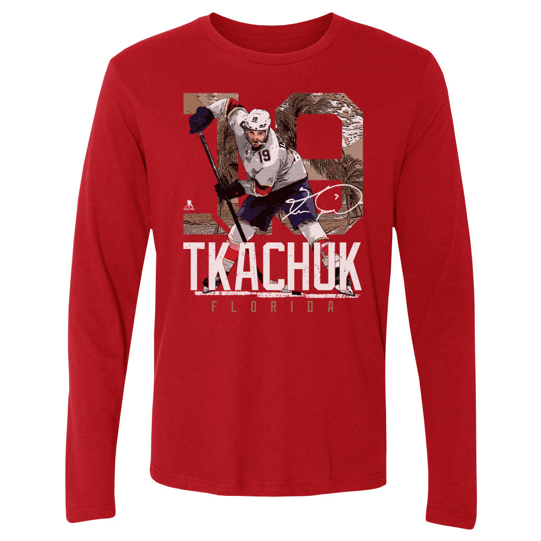 Matthew Tkachuk Men&#39;s Long Sleeve T-Shirt | 500 LEVEL