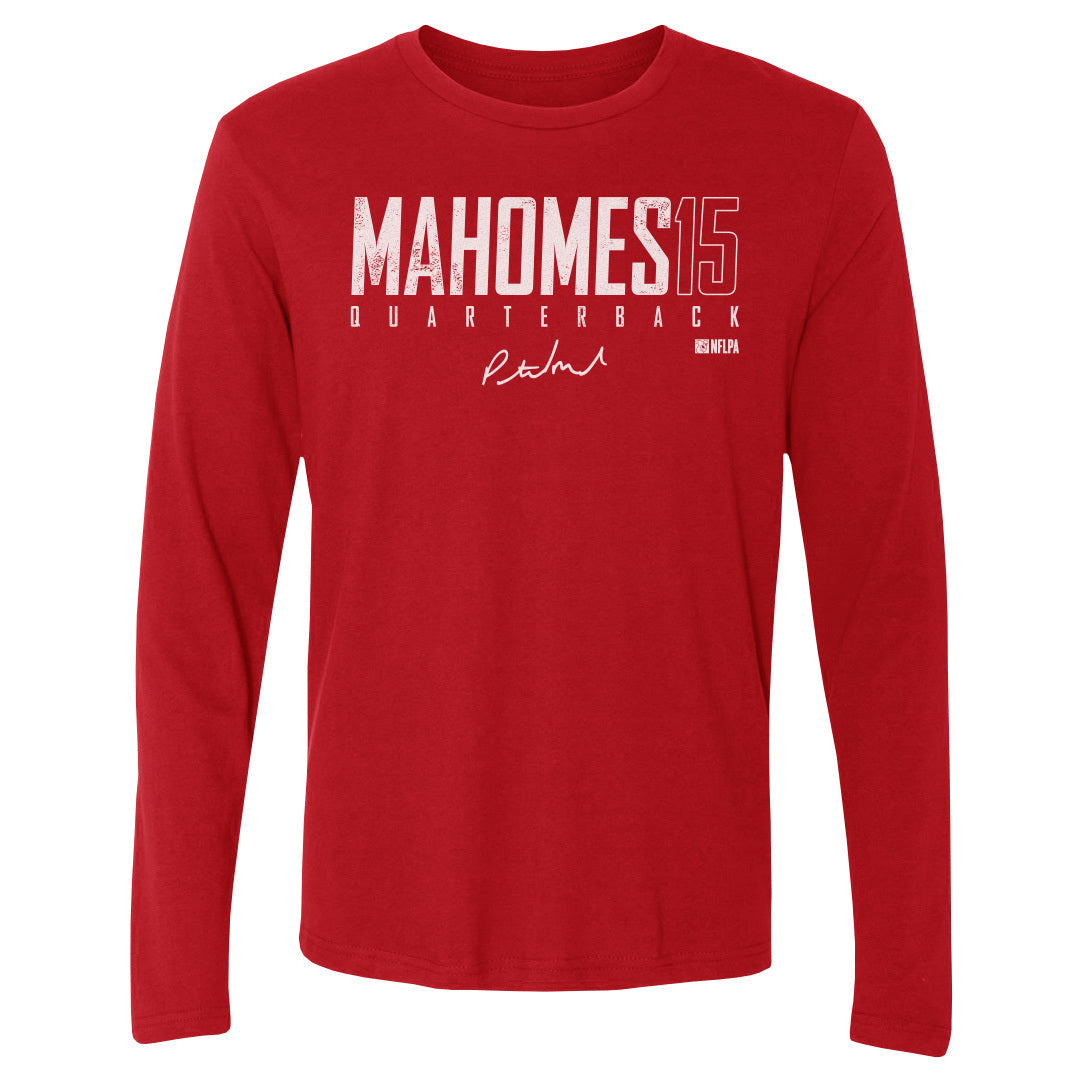 Patrick Mahomes Men&#39;s Long Sleeve T-Shirt | 500 LEVEL