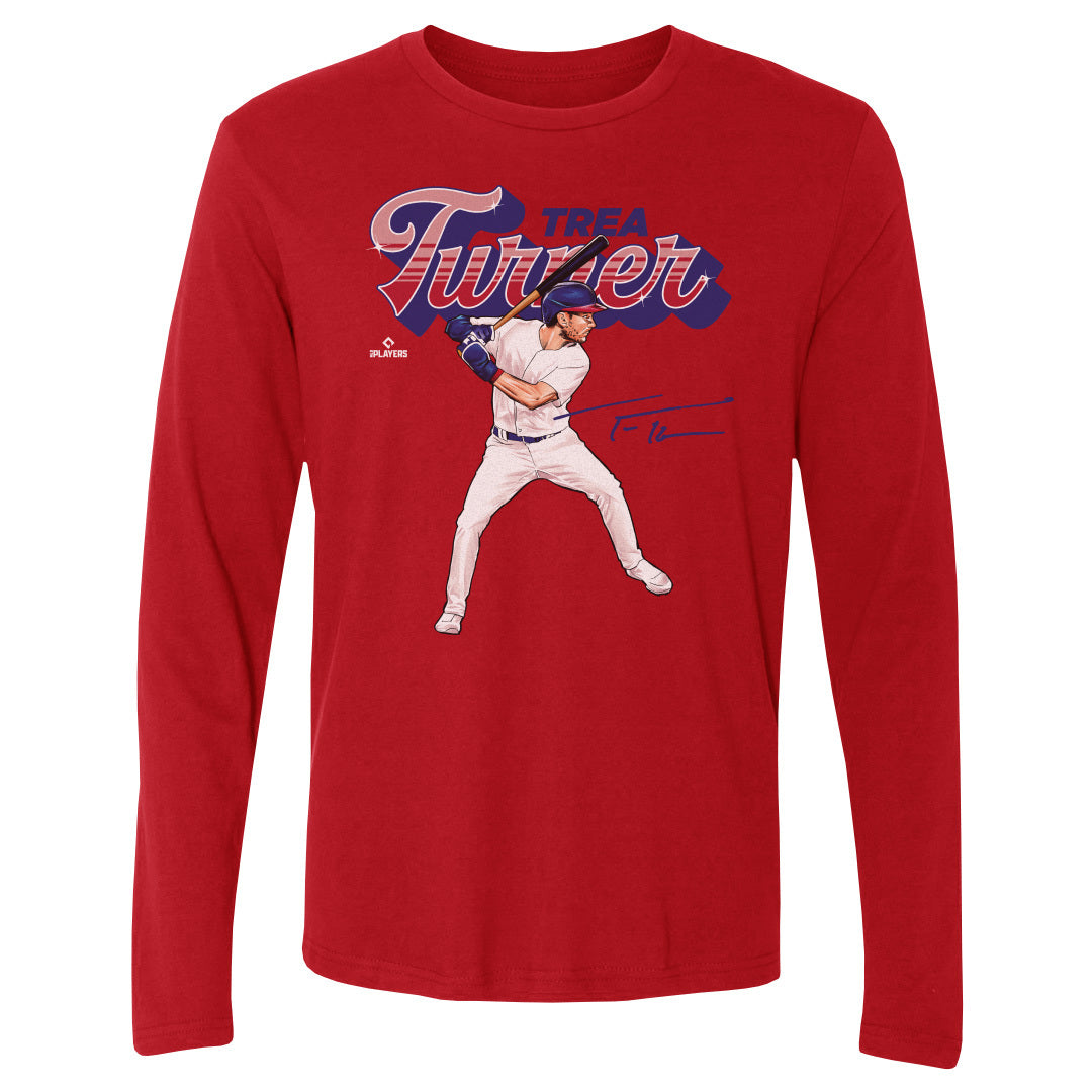 Trea Turner Men&#39;s Long Sleeve T-Shirt | 500 LEVEL