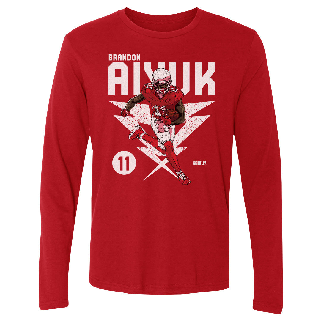 Brandon Aiyuk Men&#39;s Long Sleeve T-Shirt | 500 LEVEL