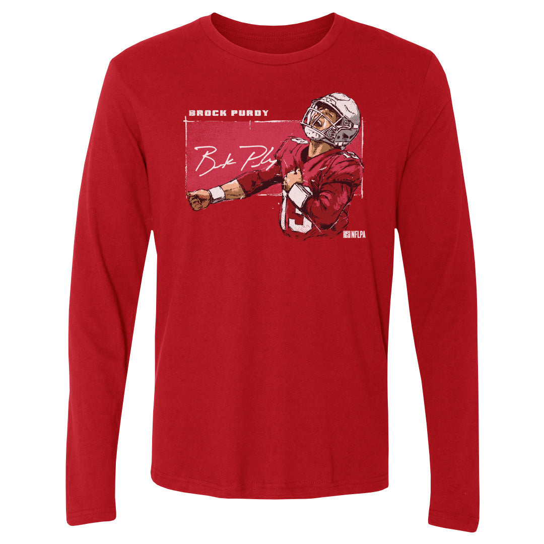 Brock Purdy Men&#39;s Long Sleeve T-Shirt | 500 LEVEL