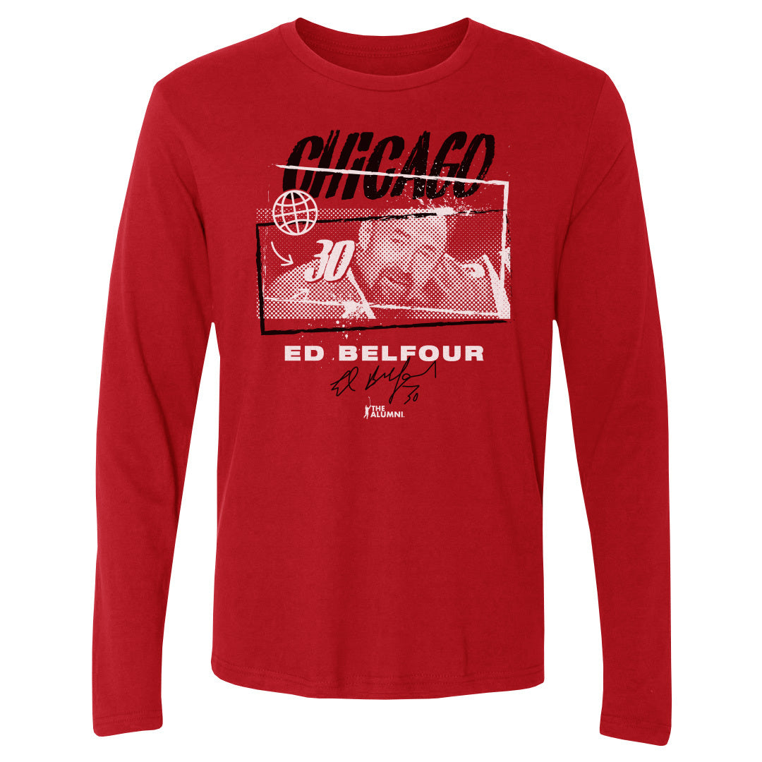 Ed Belfour Men&#39;s Long Sleeve T-Shirt | 500 LEVEL