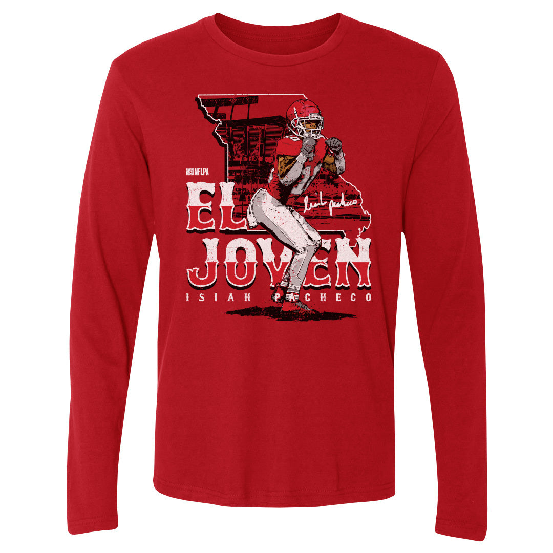 Isiah Pacheco Men&#39;s Long Sleeve T-Shirt | 500 LEVEL