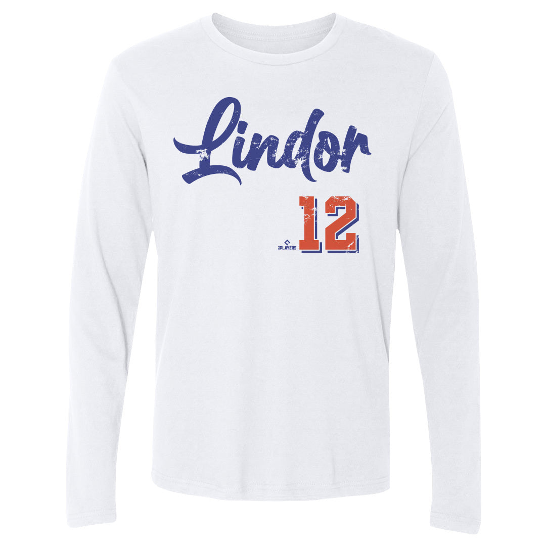 Francisco Lindor Men&#39;s Long Sleeve T-Shirt | 500 LEVEL