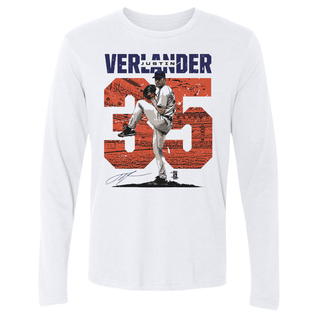 Justin Verlander Men&#39;s Long Sleeve T-Shirt | 500 LEVEL